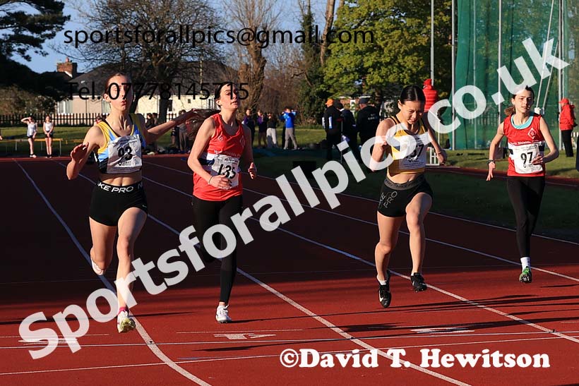 75 metres, 2024 NEGP 1, Monkton Stadium, Jarrow. Photo: David T. Hewitson/Sports for All Pics